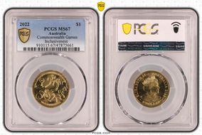 2022 $1 Commonwealth Games Inclusiveness MS67