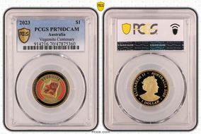 2023 $1 Vegemite Centenary Colorized PR70DCAM