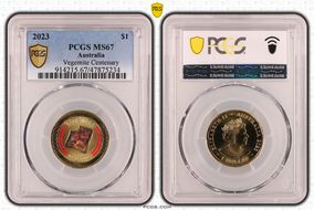 2023 $1 Vegemite Centenary Colorized MS67