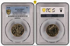 2018 $1 Commonwealth Games Sporting Events 2 of 4 MS67