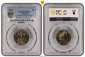 2018 $1 Commonwealth Games Sporting Events 4 of 4 MS66