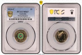 2014-C $2 Remembrance Colorized MS67