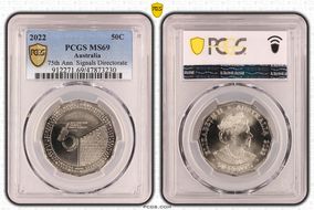 2022 50C 75th Ann. Signals Directorate MS69