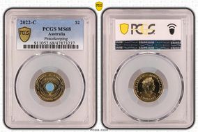 2022-C $2 Peacekeeping Colorized MS68