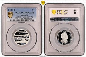2021-C $1 Air Force Centenary Ag PR69DCAM
