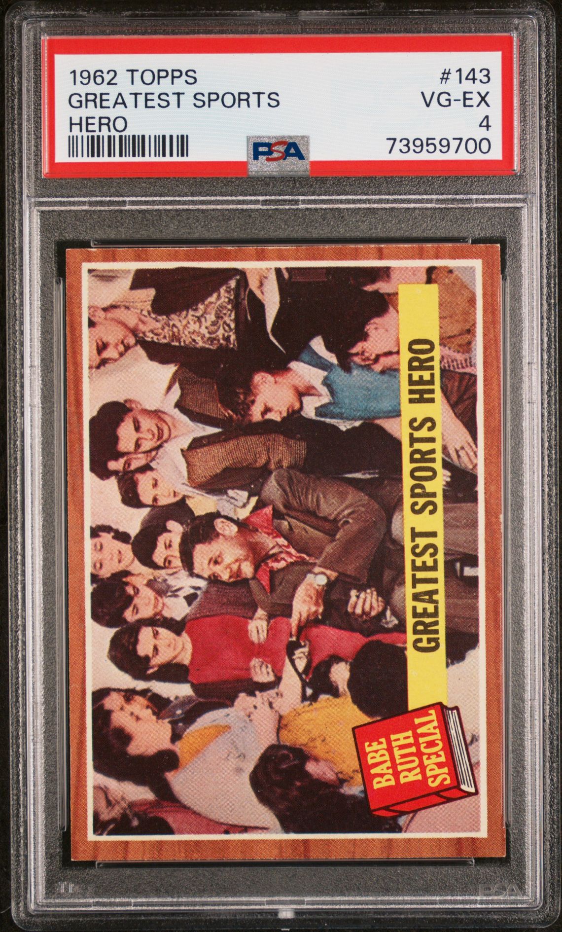 1962 Topps TOPPS HERO #143 Greatest Sports front