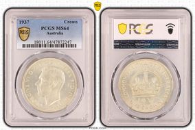 1937 Crown KM-34  Ag MS64