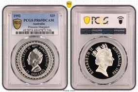 1992 $25 Princess Margaret PR69DCAM
