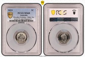 2023 5C Wooden Echidna - Baby Set MS68