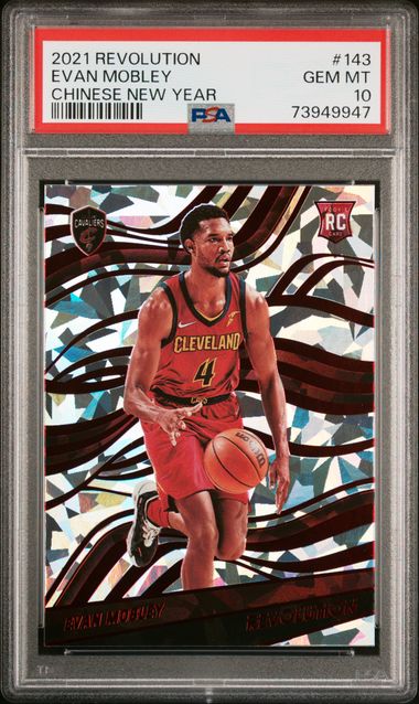 2021 Panini Revolution Chinese New Year #143 Evan Mobley PSA 10 on