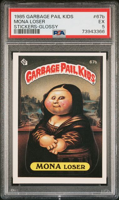 1985 Topps Garbage Pail Kids Series 2 Stickers/Base-Glossy #67B Mona Loser front