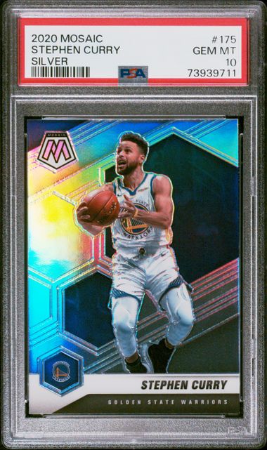 2020 Panini Mosaic Silver #175 Stephen Curry PSA 10 on Goldin