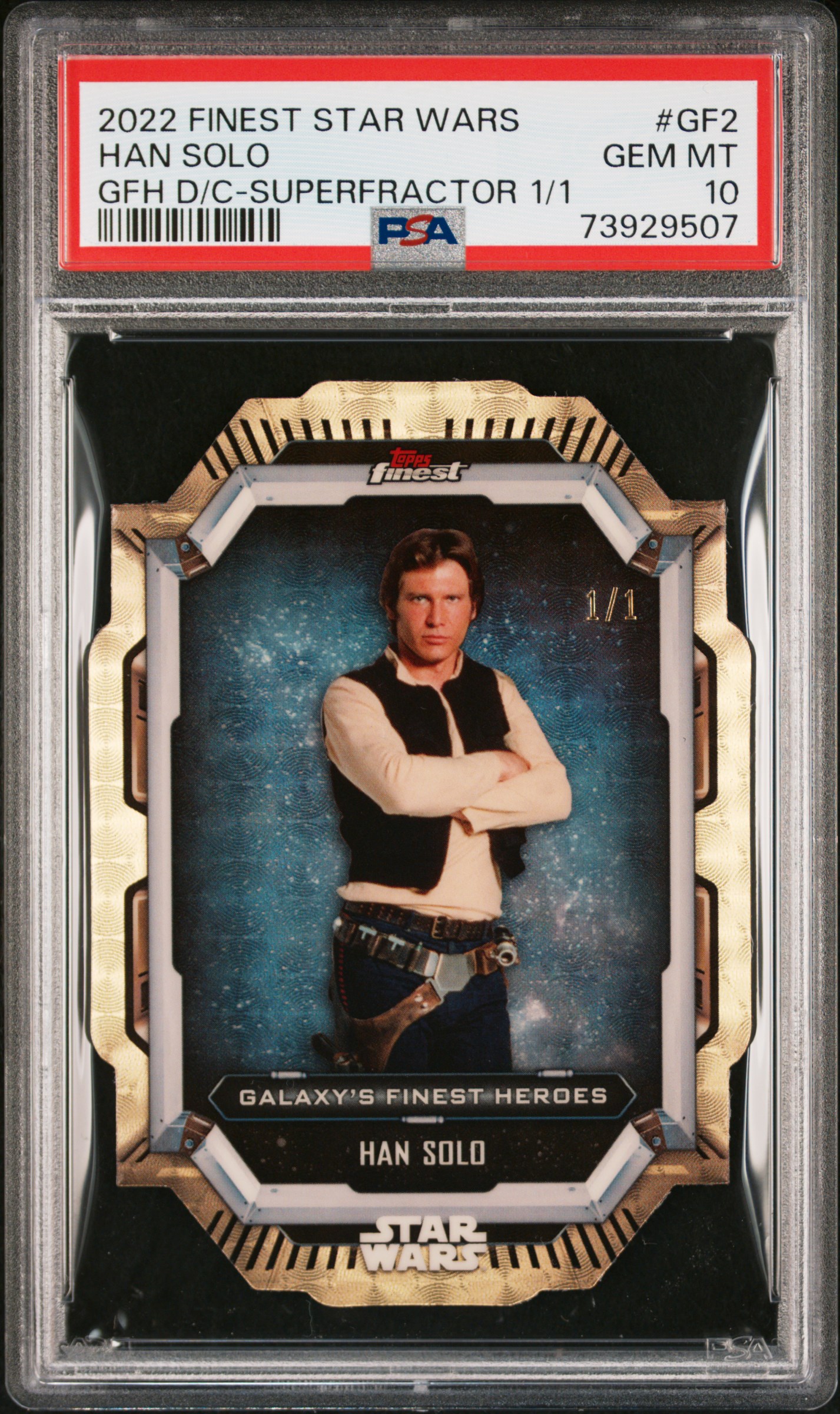 2022 Topps Finest Star Wars: Galaxy's deals Finest Heroes- Han Solo (GF-2)