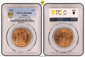 1911 10C Gad-277 F-136 MS64RB