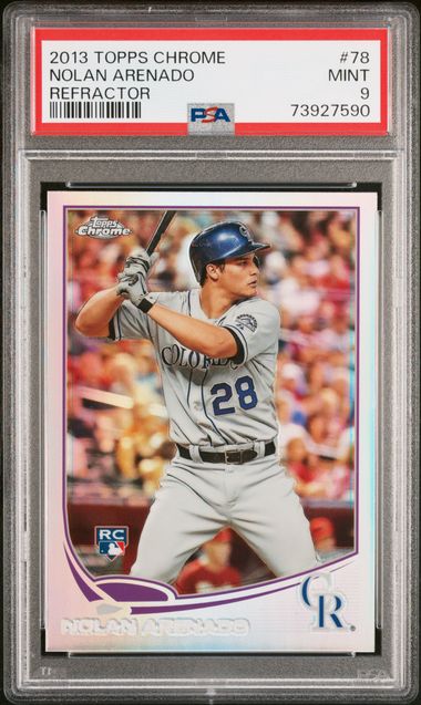 Nolan Arenado Rookie Card 2013 Topps Chrome Refractor #78 PSA 10