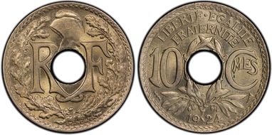 1924 10C Gad-286 F-138 Poissy MS66