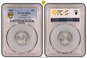 1945 50C Gad-426a F-194 MS65