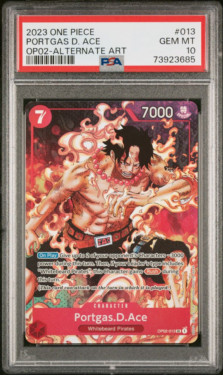 ONE PIECE Card Game OP02-013 SR Portgas D. Ace (Rank A)