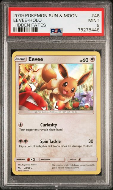 Pokemon Hidden Fates Eevee #48 