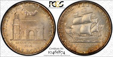 1936 50C Delaware MS66