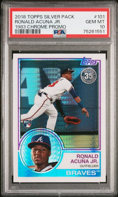Sold at Auction: 2020 Topps 1985 Throwback Ronald Acuna Jr. Card