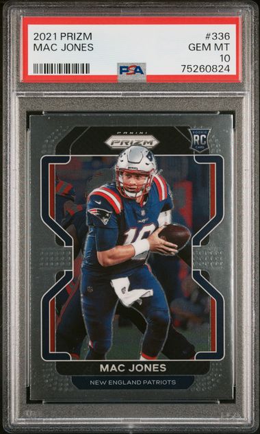 Mac Jones 2022 Panini Mosaic #133 MOSAIC SILVER PRIZM Patriots No. 133 Year  2