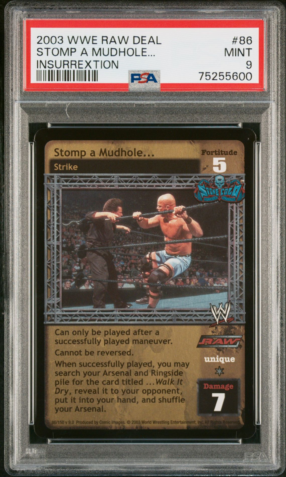 2003 WWE RAW DEAL INSURREXTION #86 Stomp A Mudhole... front