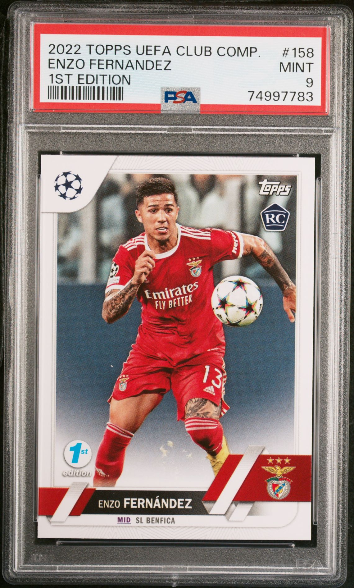 2022 Topps TOPPS UEFA CLUB COMPETITIONS 1ST EDITION #158 Enzo Fernandez front