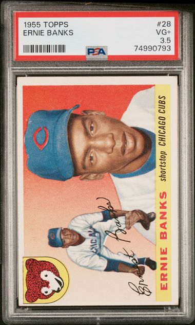 At Auction: 1960 Topps Ernie Banks #10