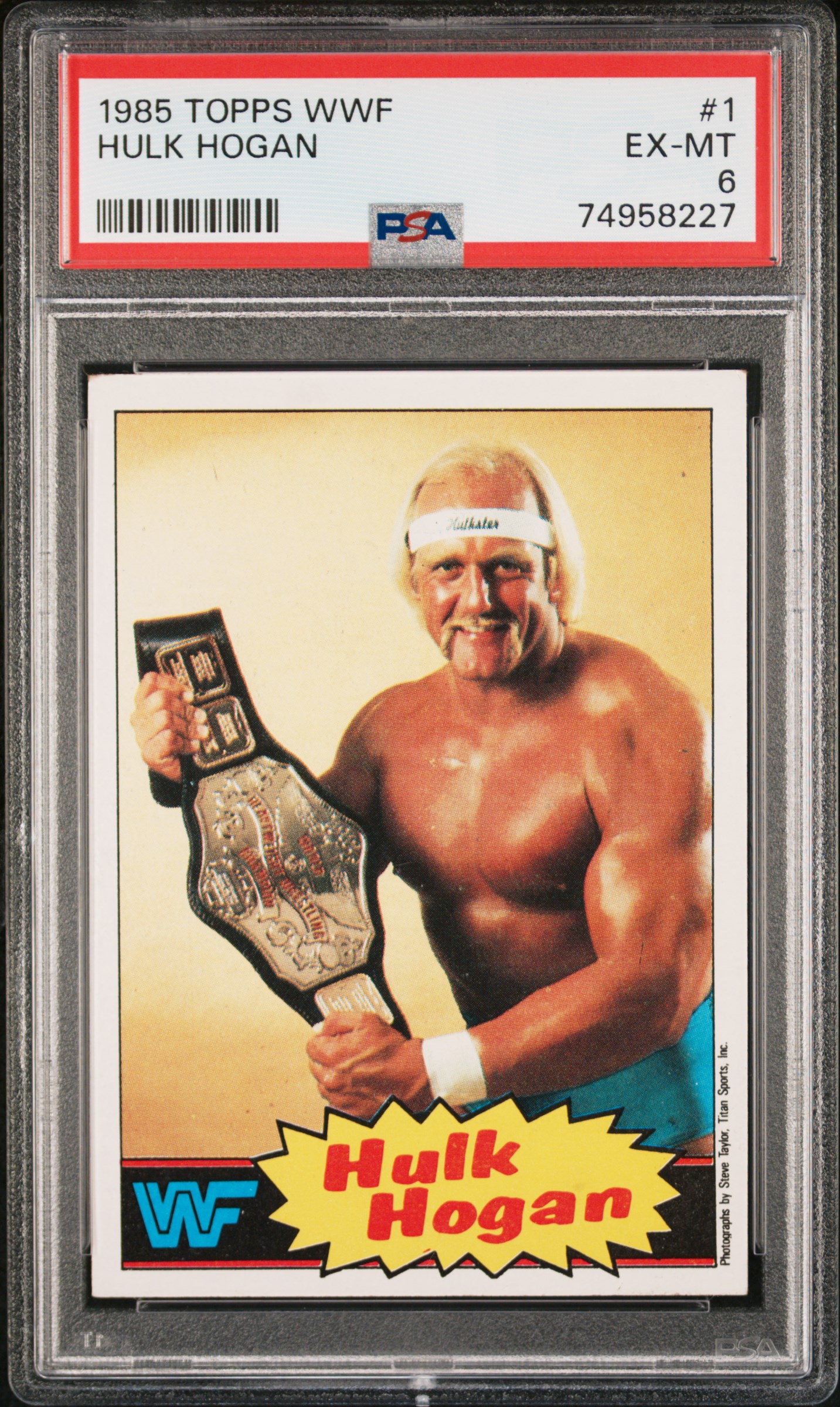 1985 Topps WWF #1 Hulk Hogan PSA 6