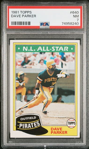 Sold at Auction: 1974 Topps Dave Parker Rookie Card