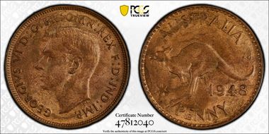 1948 Y. (p) 1D MS65BN