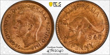 1948 Y. (p) 1D MS65BN