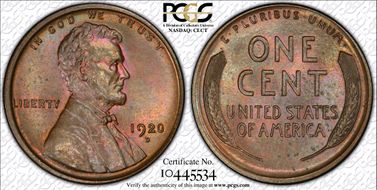 1920-D 1C MS65BN
