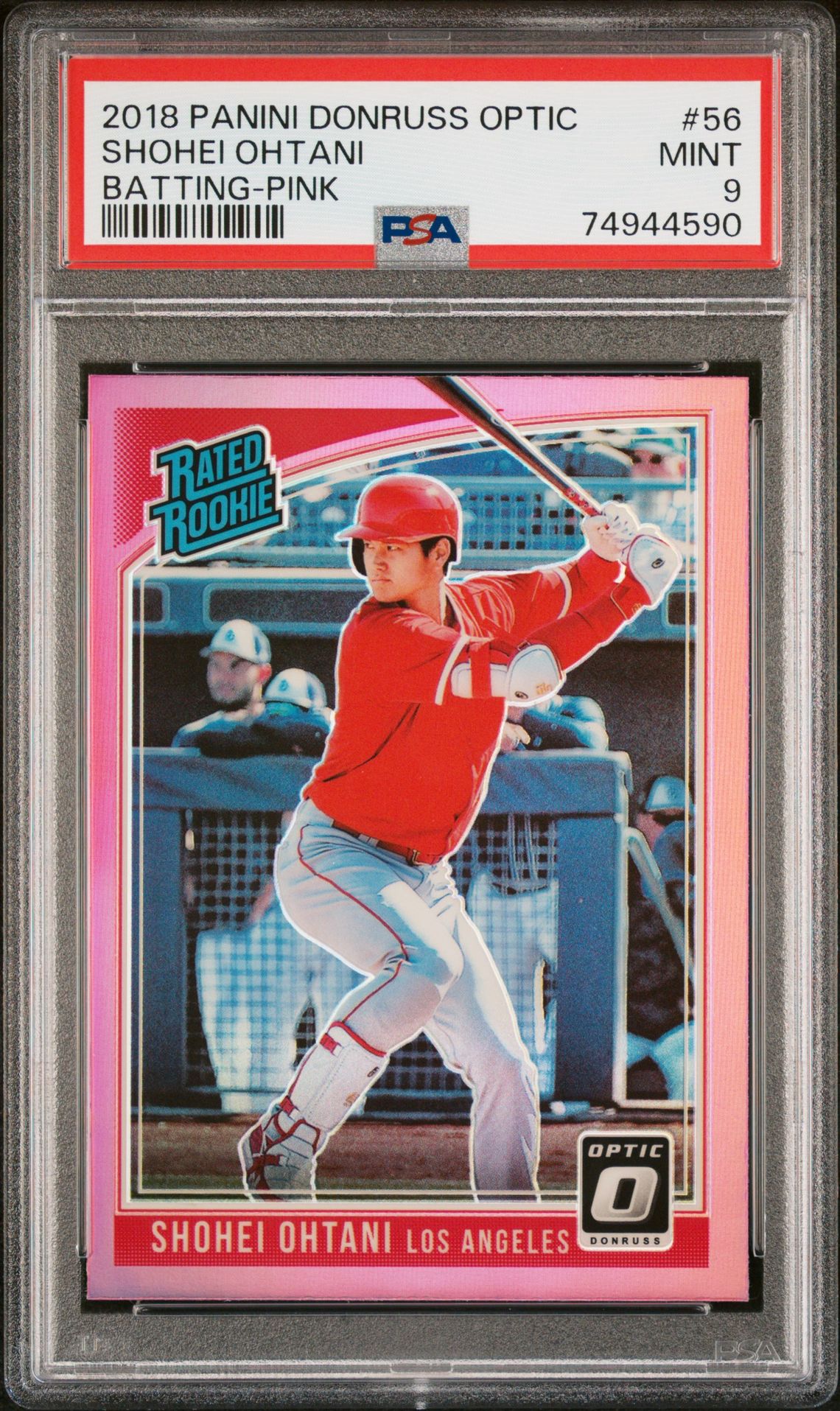 2018 Panini PANINI DONRUSS OPTIC VARIATION-PINK #56 Shohei Ohtani front