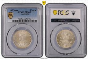 1927(m) Florin MS65