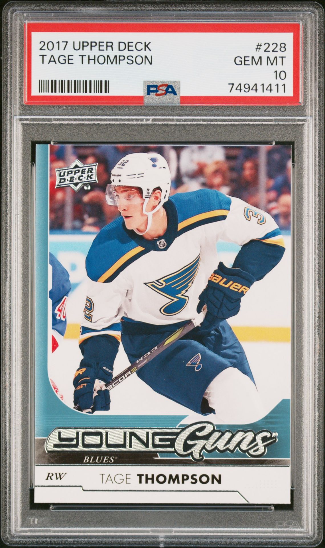 2017 Upper Deck UPPER DECK #228 Tage Thompson front