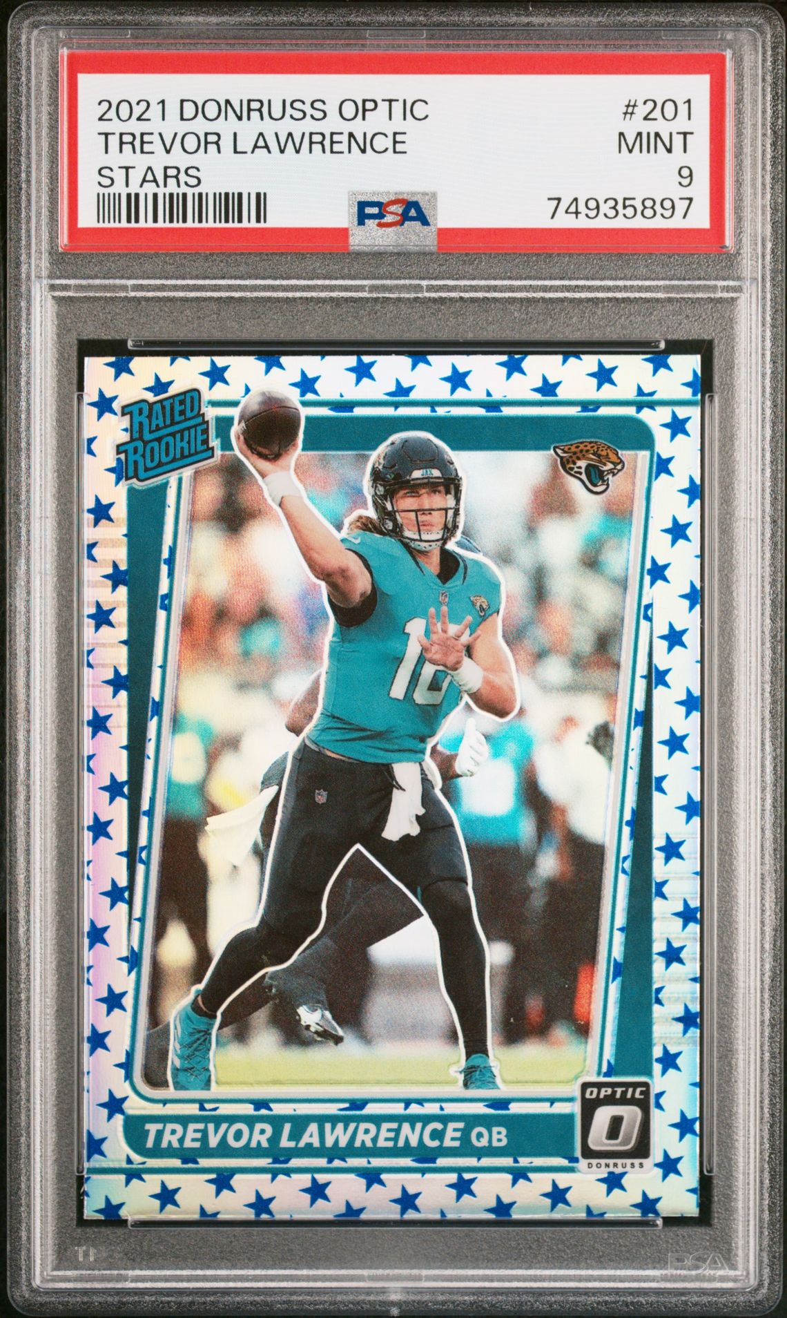 2021 Panini Donruss Optic Trevor Lawrence #201 (Stars) Mint 9 front
