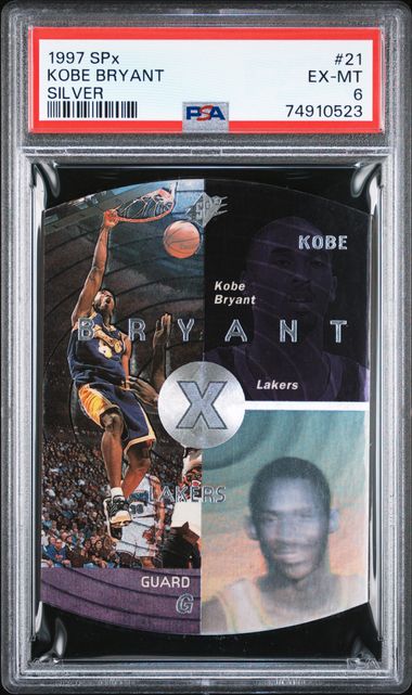 1997 Spx Kobe Bryant #21 (Silver) Ex-Mt 6 front