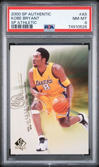 2000 Sp Authentic Sp Athletic Kobe Bryant #A5 (Sp Athletic) Nm-Mt 8 front