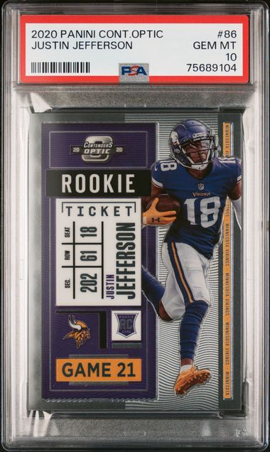 : 2021 Donruss #127 Justin Jefferson Minnesota Vikings