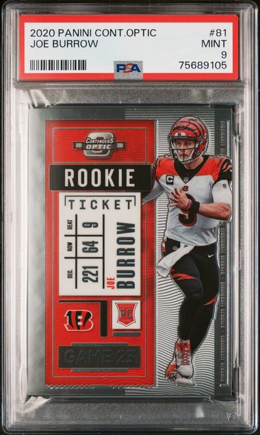 Joe Burrow - Cincinnati Bengals 2021 Panini Contenders Season Ticket # –