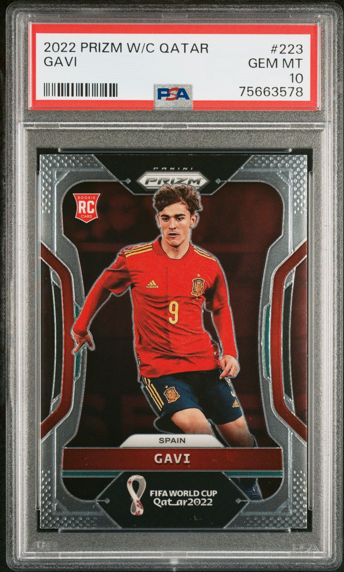 2022 Panini PANINI PRIZM WORLD CUP QATAR #223 Gavi front