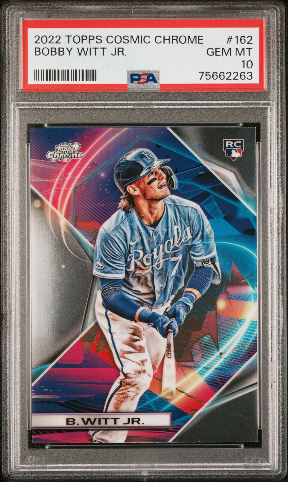 2022 Topps TOPPS COSMIC CHROME #162 Bobby Witt Jr. front