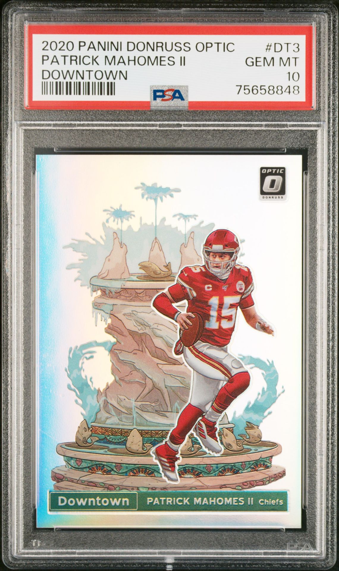 2020 Panini Donruss Optic #DT-3 Patrick Mahomes II front