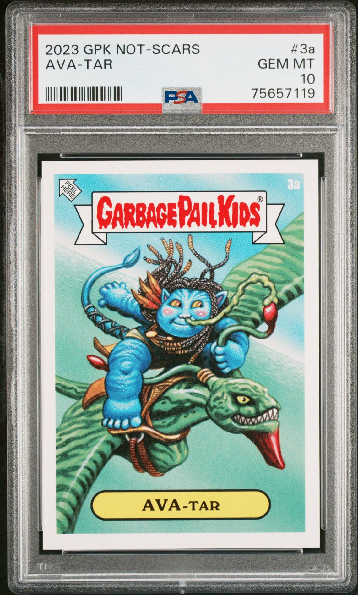 2023 Topps GARBAGE PAIL KIDS NOT-SCARS #3A Ava-Tar front