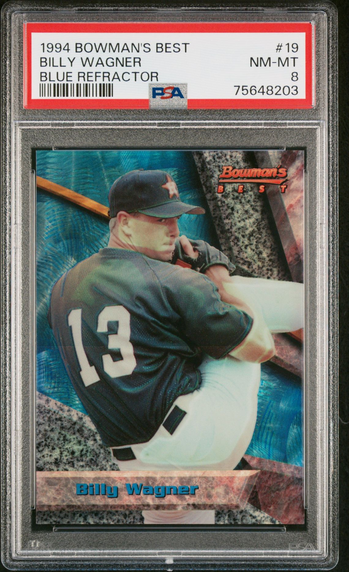 1994 Bowman BOWMAN'S BEST Blue Refractor #19 Billy Wagner front