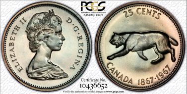 1967 25C 0.800 Ag PL67