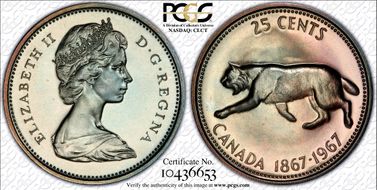 1967 25C 0.800 Ag PL67