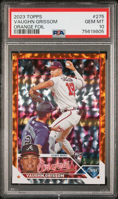 2023 Topps Vaughn Grissom #275 (Orange Foil) Gem Mt 10 front